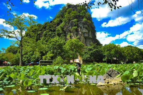 Khung cảnh thiên nhiên hoang sơ đẹp như tranh tại Tam Cốc - Bích Động. Ảnh: Minh Đức - TTXVN Khung cảnh thiên nhiên hoang sơ đẹp như tranh tại Tam Cốc - Bích Động. Ảnh: Minh Đức - TTXVN