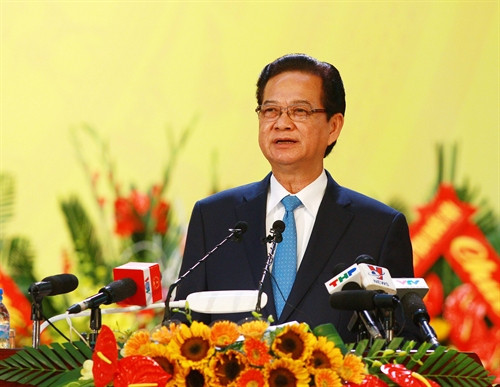 Thủ tướng Nguyễn Tấn Dũng phát biểu chỉ đạo Đại hội. Ảnh: Lâm Khánh – TTXVN Thủ tướng Nguyễn Tấn Dũng phát biểu chỉ đạo Đại hội. Ảnh: Lâm Khánh – TTXVN