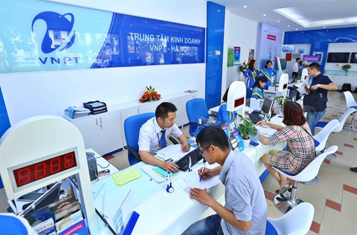 Một điểm giao dịch của VNPT - VinaPhone tại Hà Nội. Ảnh: Minh Quyết- TTXVN Một điểm giao dịch của VNPT - VinaPhone tại Hà Nội. Ảnh: Minh Quyết- TTXVN
