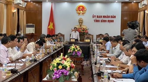 Chủ tịch UBND tỉnh Bình Định Hồ Quốc Dũng quán triệt về thực hiện chứng thư số trên địa bàn tỉnh. Ảnh: Phạm Kha - TTXVN Chủ tịch UBND tỉnh Bình Định Hồ Quốc Dũng quán triệt về thực hiện chứng thư số trên địa bàn tỉnh. Ảnh: Phạm Kha - TTXVN