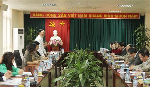 Quang cảnh buổi làm việc. Ảnh: Minh Hà Quang cảnh buổi làm việc. Ảnh: Minh Hà