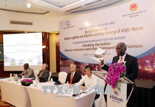 Giám đốc Quốc gia WB tại Việt Nam Ousmane Dione phát biểu tại hội thảo. Ảnh: Trần Việt - TTXVN Giám đốc Quốc gia WB tại Việt Nam Ousmane Dione phát biểu tại hội thảo. Ảnh: Trần Việt - TTXVN
