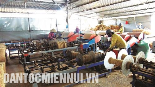 Hợp tác xã se chỉ tơ sơ dừa Ðức Mỹ ở huyện Càng Long là một trong những hợp tác xã hoạt động hiệu quả nhờ nhận được các chương trình hỗ trợ của Nhà nước. Ảnh: An Hiếu Hợp tác xã se chỉ tơ sơ dừa Ðức Mỹ ở huyện Càng Long là một trong những hợp tác xã hoạt động hiệu quả nhờ nhận được các chương trình hỗ trợ của Nhà nước. Ảnh: An Hiếu