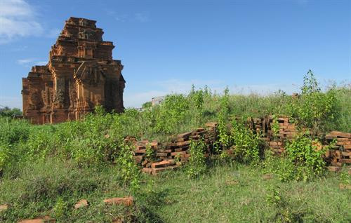 Các mảng tường gạch của tháp bị bong tróc. Ảnh: Nguyễn Thành – TTXVN Cỏ dại mọc trên nền tháp giữa, các mảng tường gạch có hoa văn điêu khắc rất đẹp đang bị mủn nát, bong rộp. Ảnh: Nguyễn Thành – TTXVN Cỏ dại mọc um tùm tại di tích Quốc gia đặc biệt tháp Hòa Lai. Ảnh: Nguyễn Thành – TTXVN Các mảng tường gạch của tháp bị bong tróc. Ảnh: Nguyễn Thành – TTXVN Cỏ dại mọc trên nền tháp giữa, các mảng tường gạch có hoa văn điêu khắc rất đẹp đang bị mủn nát, bong rộp. Ảnh: Nguyễn Thành – TTXVN Cỏ dại mọc um tùm tại di tích Quốc gia đặc biệt tháp Hòa Lai. Ảnh: Nguyễn Thành – TTXVN