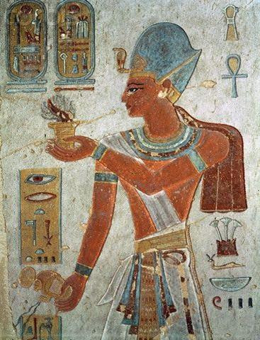 Người Ai Cập cổ đại khắc họa Rames Đại đế bằng tranh vẽ trên tường