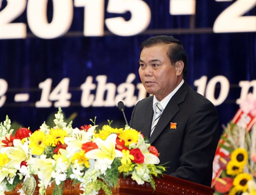 Đồng chí Êban Y Phu phát biểu bế mạc Đại hội. Ảnh: Dương Giang - TTXVN