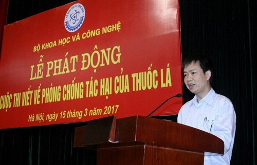 Ông Đỗ Xuân Ngọc- Phó Chủ tịch Công đoàn Bộ Khoa học và Công nghệ phát biểu tại Lễ phát động cuộc thi. Ảnh: WEB Bộ KH&CN Ông Đỗ Xuân Ngọc- Phó Chủ tịch Công đoàn Bộ Khoa học và Công nghệ phát biểu tại Lễ phát động cuộc thi. Ảnh: WEB Bộ KH&CN