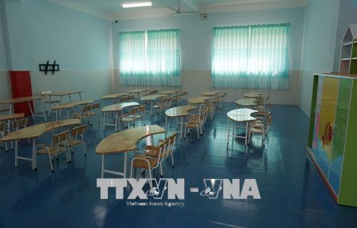 Phòng học mới sẽ được đưa vào sử dụng trong năm học mới tại Trường Mầm non Hồng Ngọc (phường Tân Tạo, quận Bình Tân). Ảnh: Thu Hoài -TTXVN Phòng học mới sẽ được đưa vào sử dụng trong năm học mới tại Trường Mầm non Hồng Ngọc (phường Tân Tạo, quận Bình Tân). Ảnh: Thu Hoài -TTXVN