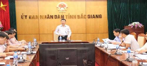 Phó Chủ tịch UBND tỉnh Lê Ánh Dương phát biểu tại buổi làm việc. Nguồn ảnh: baobacgiang.com.vn Phó Chủ tịch UBND tỉnh Lê Ánh Dương phát biểu tại buổi làm việc. Nguồn ảnh: baobacgiang.com.vn