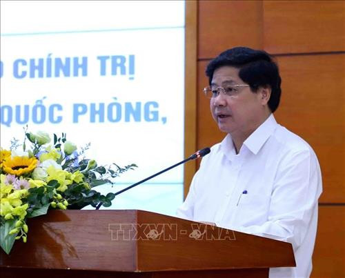 Thứ trưởng Bộ Nông nghiệp và Phát triển nông thôn Lê Quốc Doanh phát biểu. Ảnh: Vũ Sinh - TTXVN Thứ trưởng Bộ Nông nghiệp và Phát triển nông thôn Lê Quốc Doanh phát biểu. Ảnh: Vũ Sinh - TTXVN