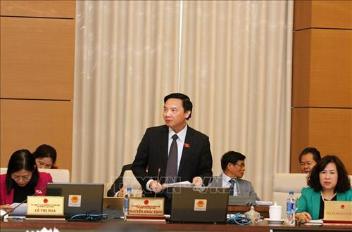 Chủ nhiệm Uỷ ban Pháp luật của Quốc hội Nguyễn Khắc Định phát biểu. Ảnh: Nguyễn Dân -TTXVN Chủ nhiệm Uỷ ban Pháp luật của Quốc hội Nguyễn Khắc Định phát biểu. Ảnh: Nguyễn Dân -TTXVN