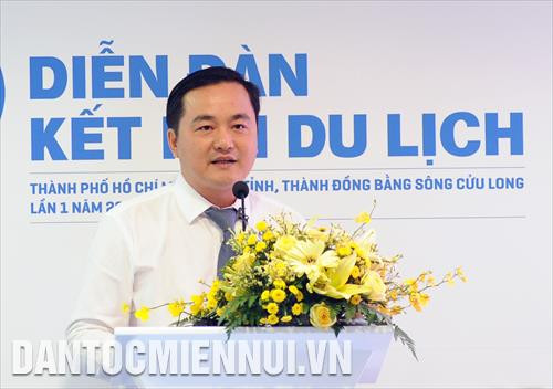 Ông Bùi Tá Hoàng Vũ, Giám đốc Sở Du Lịch Thành phố Hồ Chí Minh phát biểu tại Hội nghị