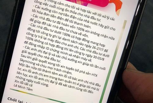 Các thông tin về sự sụp đổ của Sky Mining được cộng đồng tiền ảo tại Việt Nam liên tục tung ra. Nguồn: sggp.org.vn Các thông tin về sự sụp đổ của Sky Mining được cộng đồng tiền ảo tại Việt Nam liên tục tung ra. Nguồn: sggp.org.vn