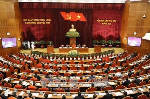 Toàn cảnh Hội nghị lần thứ sáu, Ban chấp hành Trung ương Đảng khóa XII. Ảnh: TTXVN