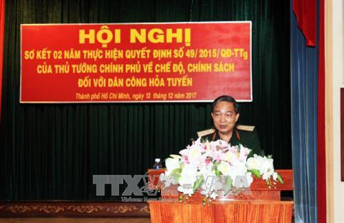 Trung tướng Phạm Văn Dỹ, Chính ủy Quân khu 7, chỉ đạo Hội nghị. Ảnh: Xuân Khu-TTXVN Trung tướng Phạm Văn Dỹ, Chính ủy Quân khu 7, chỉ đạo Hội nghị. Ảnh: Xuân Khu-TTXVN