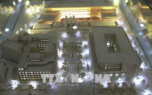 Phối cảnh dự án nâng cấp, mở rộng trụ sở HĐND, UBND Thành phố Hồ Chí Minh. Ảnh: Trần Xuân Tình - TTXVN