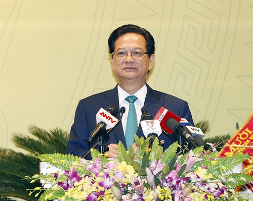 Thủ tướng Nguyễn Tấn Dũng phát biểu chỉ đạo Đại hội. Ảnh: Đức Tám - TTXVN Thủ tướng Nguyễn Tấn Dũng phát biểu chỉ đạo Đại hội. Ảnh: Đức Tám - TTXVN