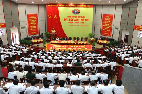 Quang cảnh Đại hội, sáng 15/10. Ảnh: Huỳnh Sử - TTXVN