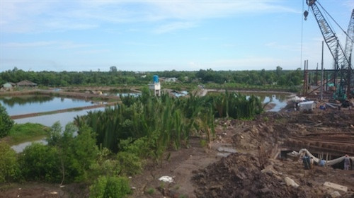 Một số hình ảnh xây dựng cầu Hòa Trung- một trong những cầu cuối cùng thông mạch đường Hồ Chí Minh ảnh 9