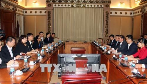 Quang cảnh buổi tiếp. Ảnh: Xuân Khu-TTXVN