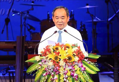 Thứ trưởng Bộ Văn hóa, Thể thao và Du lịch Lê Khánh Hải phát biểu tại buổi lễ. Ảnh: An Đăng – TTXVN Thứ trưởng Bộ Văn hóa, Thể thao và Du lịch Lê Khánh Hải phát biểu tại buổi lễ. Ảnh: An Đăng – TTXVN