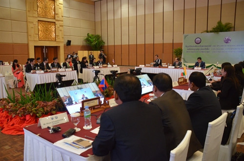 Quang cảnh phiên khai mạc Hội nghị Thị trưởng các thành phố du lịch khu vực Hạ nguồn Mekong tại Campuchia