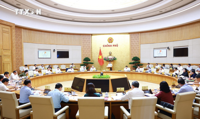 Phiên họp Chính phủ chuyên đề về xây dựng pháp luật tháng 9 năm 2024. Ảnh: Dương Giang - TTXVN vna_potal_thu_tuong_chu_tri_phien_hop_chinh_phu_chuyen_de_xay_dung_phap_luat_thang_9_nam_2024_7595169.jpg