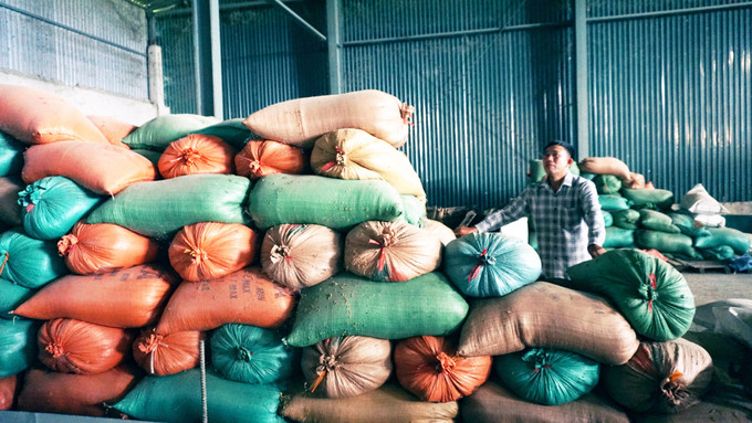 Kho thóc giống đạt chất lượng cao của Hợp tác xã Thanh Yên, xã Thanh Yên, huyện Điện Biên chuẩn bị cung cấp cho bà con tham gia chuỗi liên kết sản xuất lúa gạo. Ảnh: Hoàng Tâm DSC00276.JPG