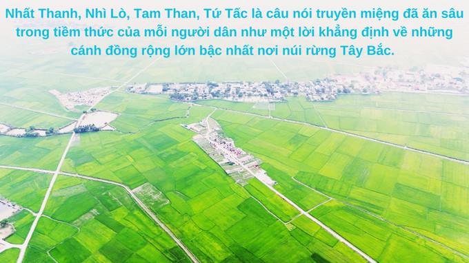 Cánh đồng Mường Thanh rộng lớn trải dài trên các xã vùng lòng chảo Điện Biên. Ảnh: Hoàng Tâm Nội dung đoạn văn bản của bạn (1).jpg