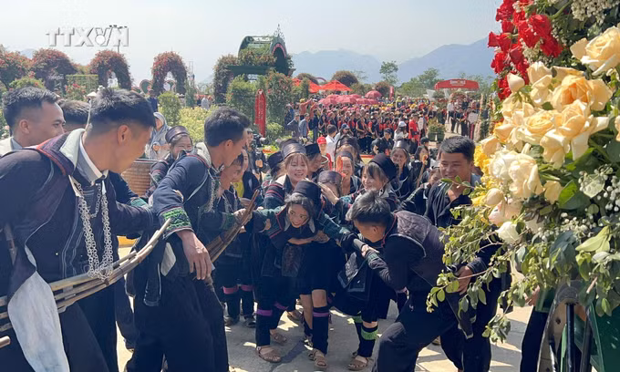 vna_potal_“trieu_doa_hong_tinh_yeu_fansipan”_chao_don_du_khach_den_sa_pa_7347486.jpg