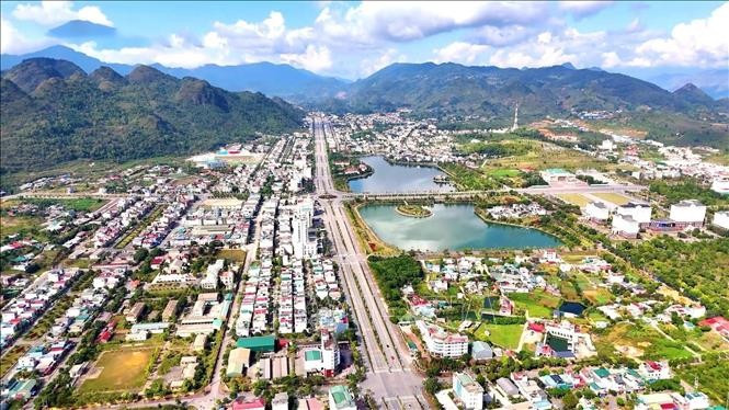 Toàn cảnh Trung tâm tỉnh Lai Châu. Ảnh: Việt Dũng/TTXVN lai-chau1a.jpg