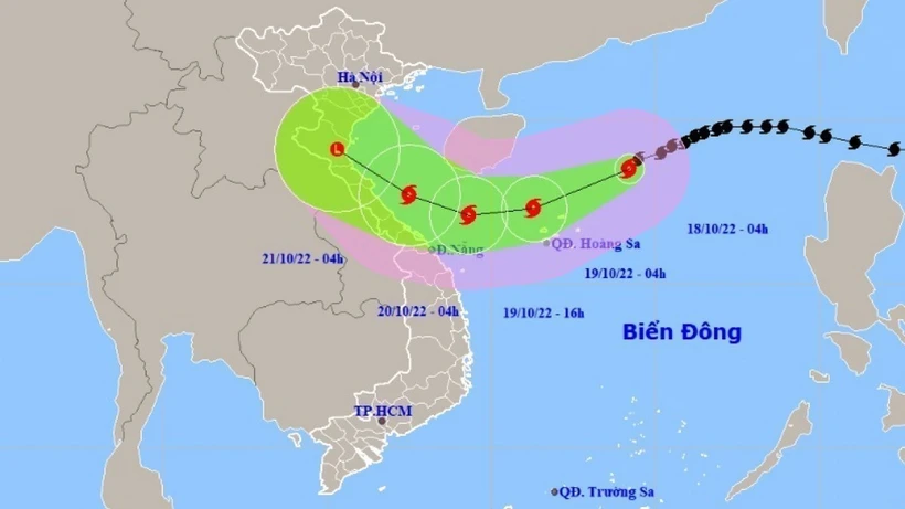 Nhiều khả năng bão số 6 giảm dần cường độ do ảnh hưởng của không khí lạnh