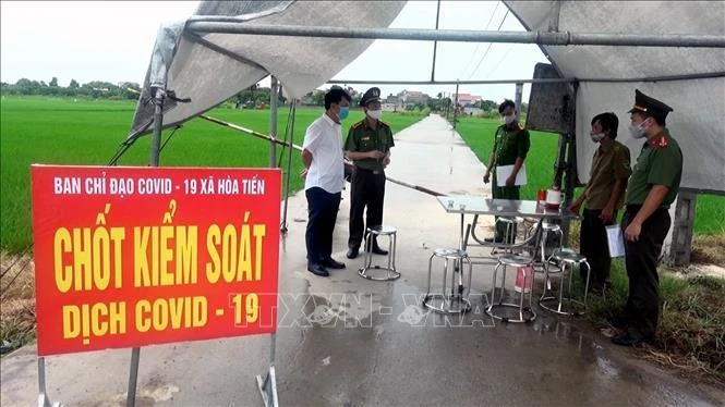 Thái Bình phong tỏa thôn có người dương tính với SARS-CoV-2