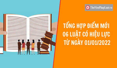 Sáu luật chính thức có hiệu lực thi hành trong tháng 1/2022
