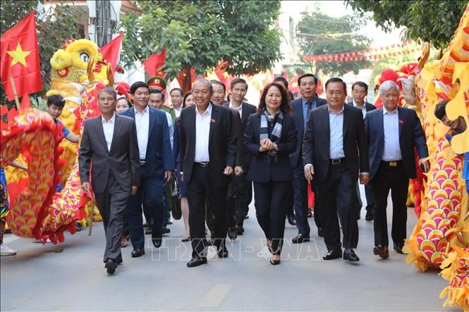 Phó Thủ tướng Thường trực Chính phủ Trương Hòa Bình dự ngày hội Đại đoàn kết toàn dân tộc tại tỉnh Lạng Sơn