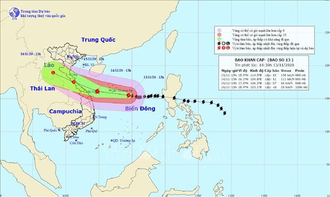Ứng phó bão số 13: tỉnh Quảng Trị, Quảng Ngãi di dời người dân đến các địa điểm an toàn 