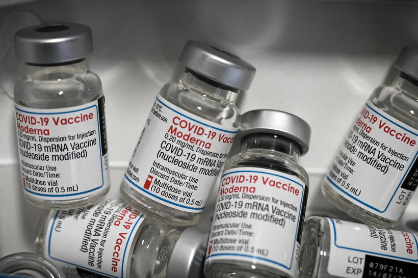 Vaccine ngừa COVID-19 của Moderna. Ảnh: AFP/TTXVN