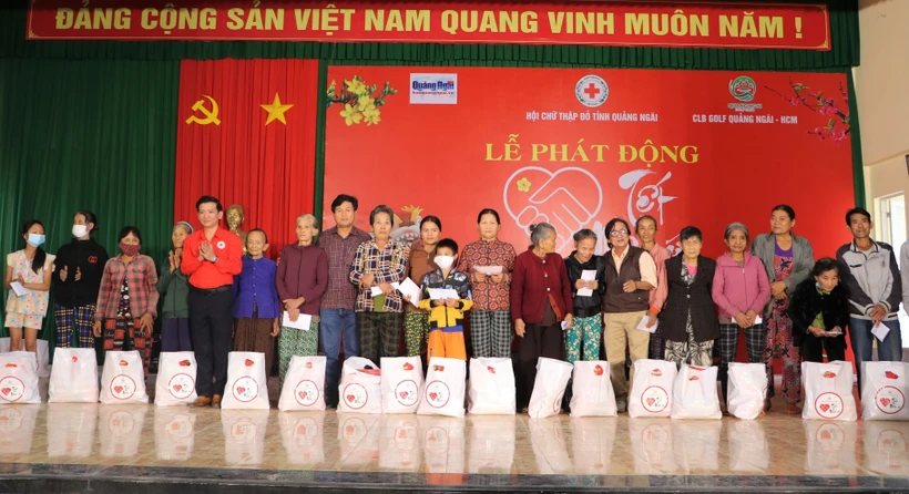 Hội Chữ thập đỏ Quảng Ngãi vận động hỗ trợ 12.600 suất quà Tết cho người nghèo