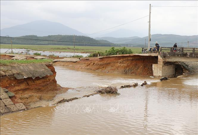 Phú Yên: Hệ thống Thủy nông Đồng Cam bị sạt lở nghiêm trọng