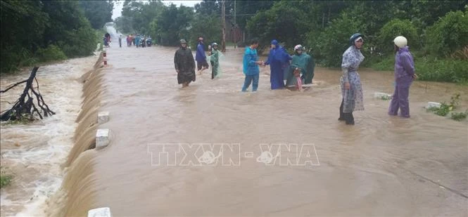 Ảnh hưởng bão số 12: Cảnh báo lũ từ Quảng Ngãi đến Phú Yên tiếp tục lên
