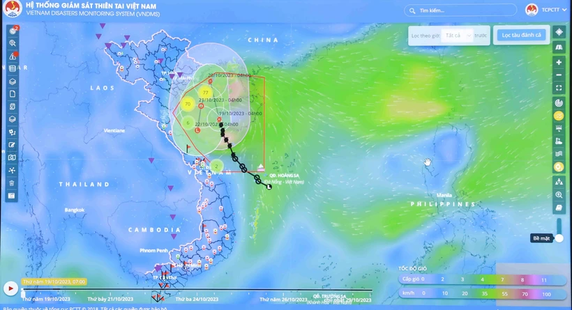 Ứng phó với bão số 5: Quảng Ninh tạm ngừng cấp phép cho các phương tiện thủy ra khơi từ 15 giờ ngày 19/10