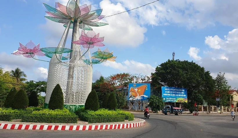 Một góc ấp Sa Bình, xã Long Đức, thành phố Trà Vinh. Ảnh: Thanh Hòa - TTXVN
