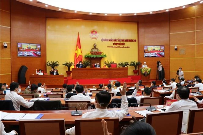 Bầu các chức danh chủ chốt của HĐND, UBND tỉnh Hòa Bình