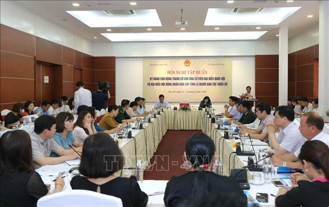 Tập huấn kỹ năng vận động tranh cử cho ứng cử viên đại biểu Quốc hội, HĐND là người dân tộc thiểu số