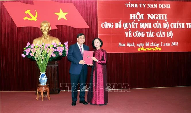 Ông Phạm Gia Túc giữ chức Bí thư Tỉnh ủy Nam Định