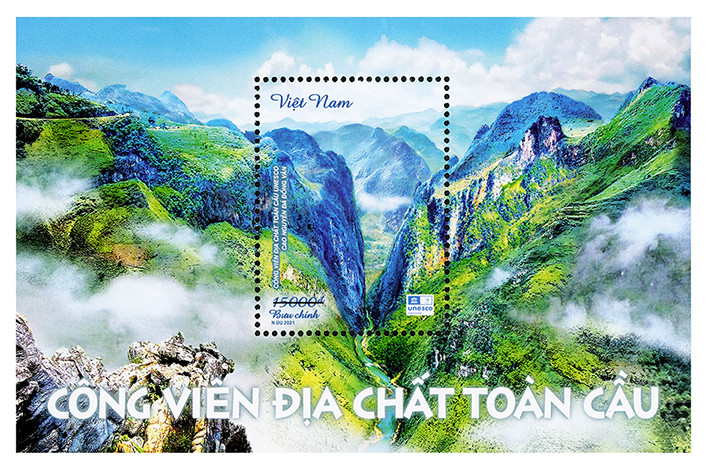 Phát hành bộ tem giới thiệu 3 công viên địa chất toàn cầu tại Việt Nam