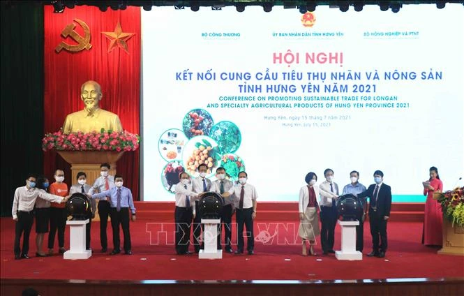 Kết nối cung cầu tiêu thụ nhãn và nông sản tại Hưng Yên
