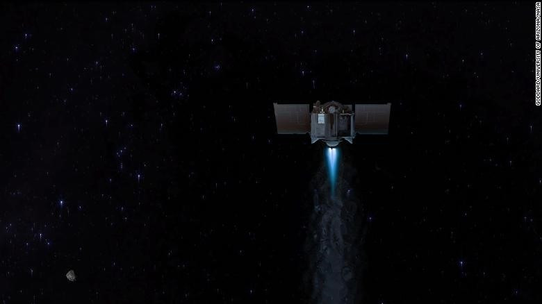 Tàu vũ trụ của NASA thu được mẫu vật nặng 250gr trên tiểu hành tinh Bennu