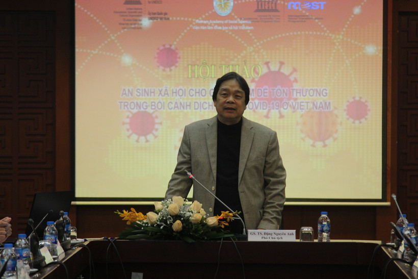 GS.TS. Đặng Nguyên Anh, Phó Chủ tịch Viện Hàn lâm Khoa học xã hội Việt Nam phát biểu khai mạc. Ảnh: vass.gov.vn