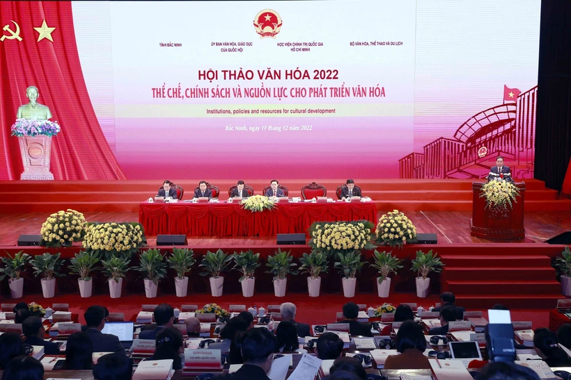 Khai mạc trọng thể Hội thảo Văn hóa 2022: Hoàn thiện thể chế, chính sách, khơi dậy khát vọng phát triển đất nước